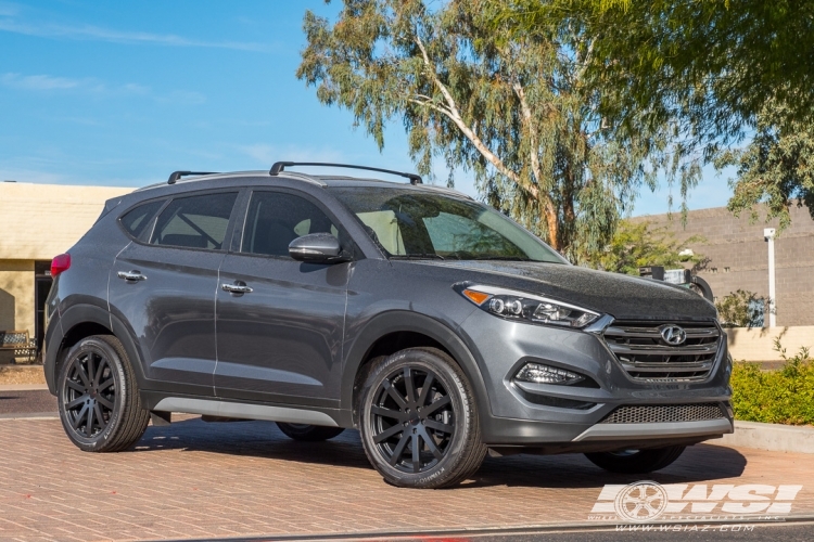 2017 Hyundai Tucson with 19" TSW Brooklands in Matte Black wheels