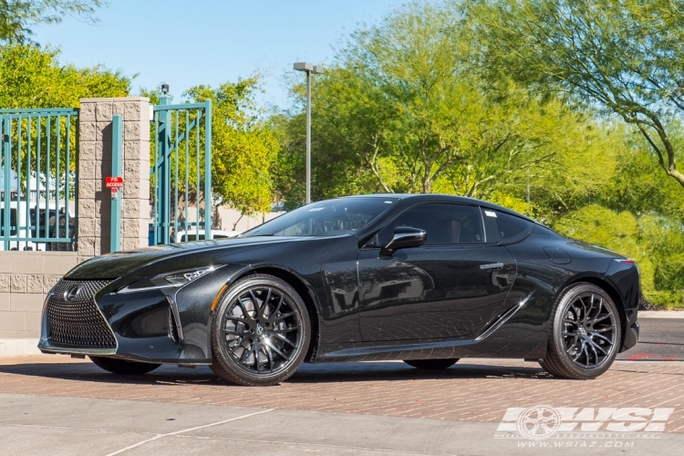 2018 Lexus LC with 20" Giovanna Kilis in Gloss Black wheels