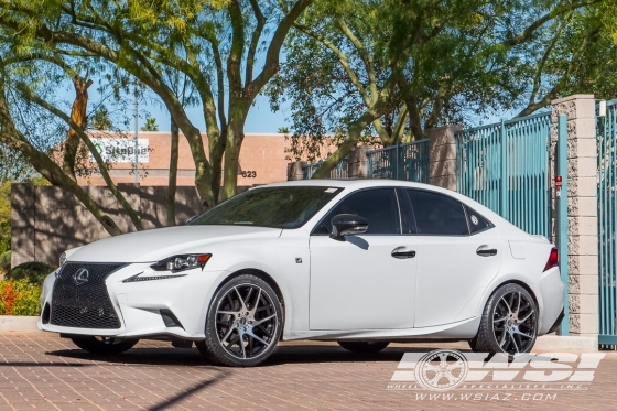 2015 Lexus IS with 19" RSR R702 in Black Machined wheels