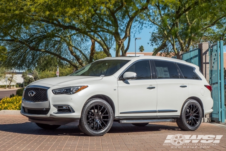 2018 Infiniti QX60 with 20" Giovanna Kilis in Gloss Black wheels