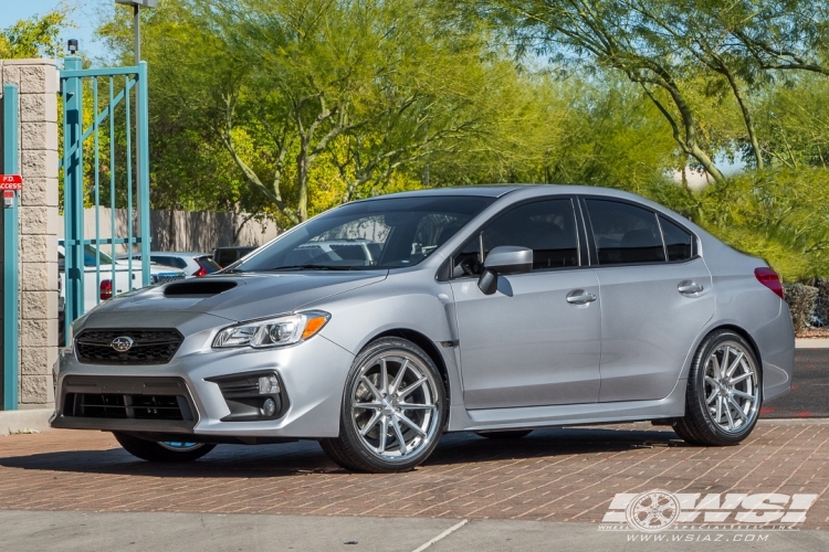 2018 Subaru WRX with 19" Ferrada FR4 in Silver Machined (Chrome Lip) wheels