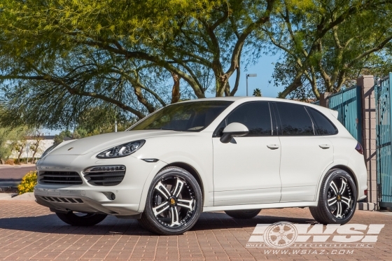 2011 Porsche Cayenne with 22" Asanti AF-178 in Chrome wheels