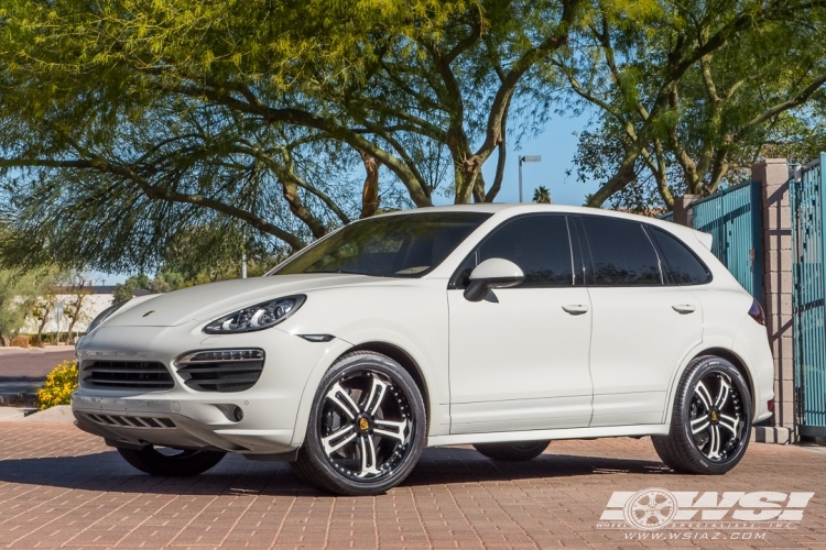 2011 Porsche Cayenne with 22" Asanti AF-178 in Chrome wheels