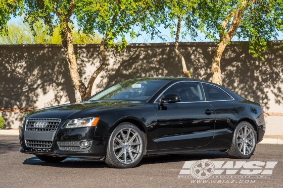 2010 Audi A5 with 18" TSW Rouge in Gunmetal Machined wheels