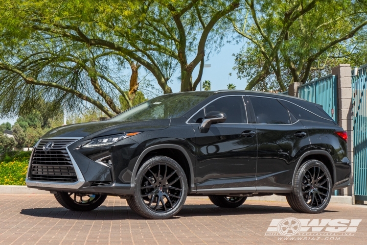 2018 Lexus RX with 22" Giovanna Kilis in Gloss Black wheels