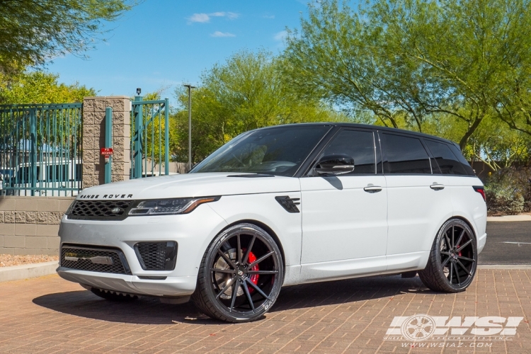2018 Land Rover Range Rover Sport with 24" Koko Kuture Le Mans in Gloss Black wheels