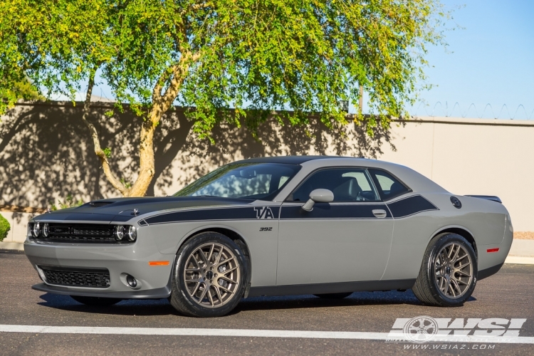 2017 Dodge Challenger with 20" Giovanna Shaki in Machined Silver wheels