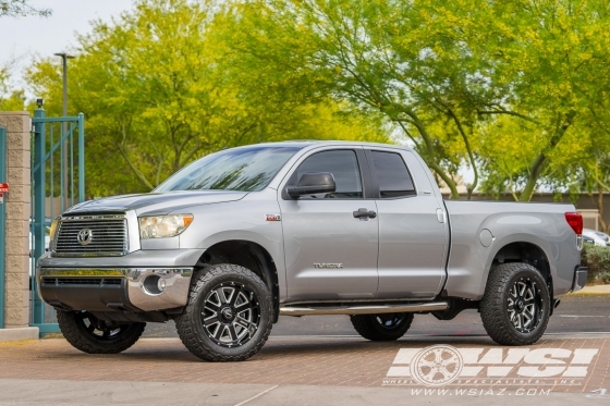 2010 Toyota Tundra with 20" SOTA Off Road A.W.O.L. in Black Milled (Death Metal) wheels