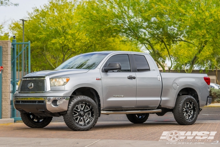 2010 Toyota Tundra with 20" SOTA Off Road A.W.O.L. in Black Milled (Death Metal) wheels