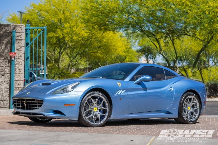 2010 Ferrari California with 20" Giovanna Haleb in Chrome wheels