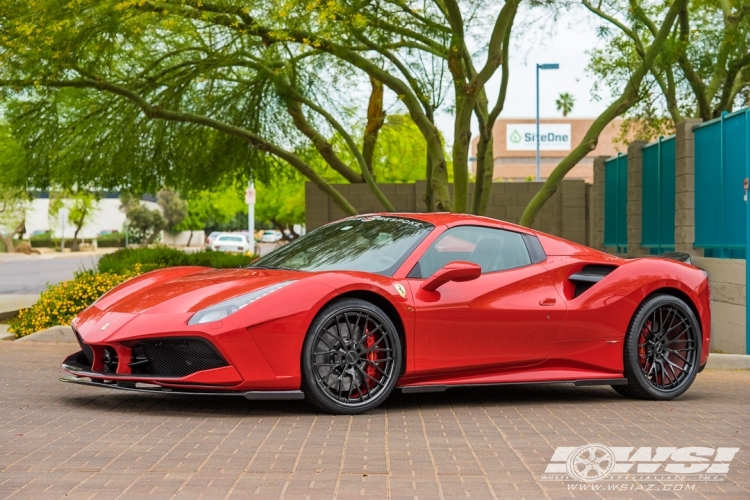 2017 Ferrari 488 with 21" GFG Forged FM-972 in Custom wheels