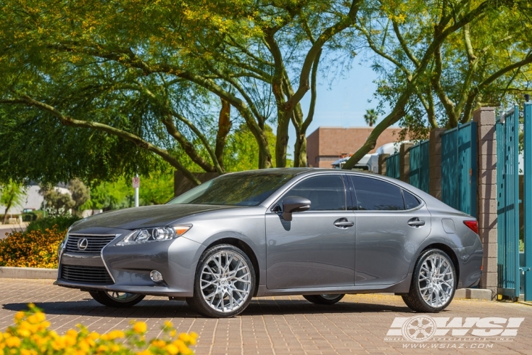 2015 Lexus ES with 20" TSW Sebring in Silver Machined wheels