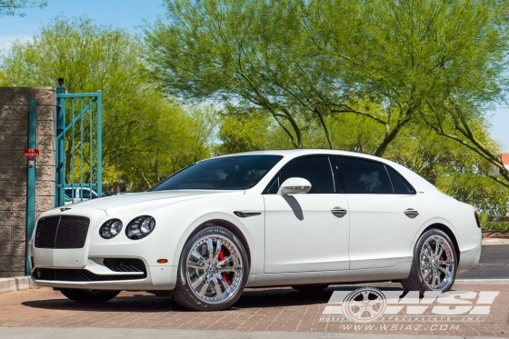 2018 Bentley Continental Flying Spur with 21" Lexani Forged LF-710 in Chrome wheels