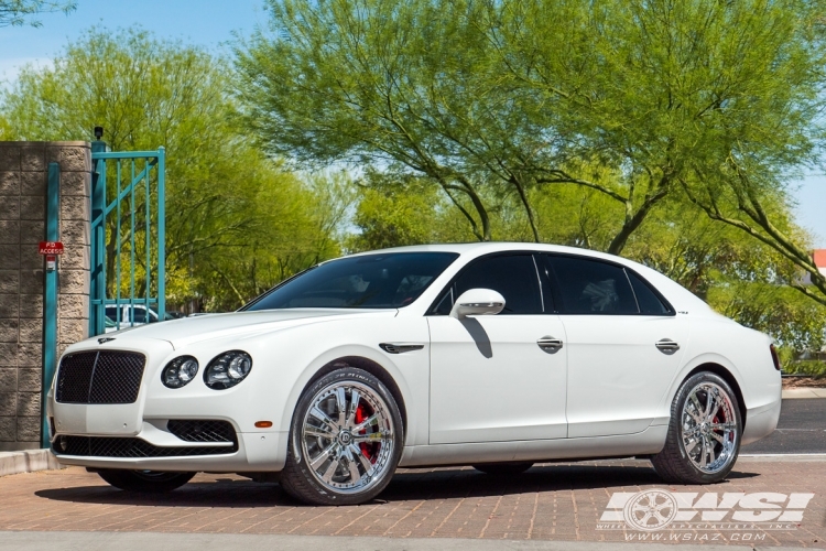 2018 Bentley Continental Flying Spur with 21" Lexani Forged LF-710 in Chrome wheels