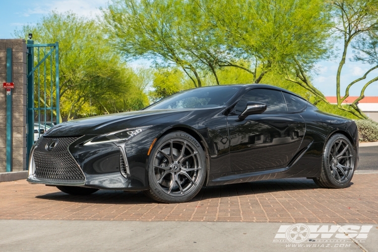 2018 Lexus LC with 21" Vorsteiner V-FF 103 in Graphite (Carbon Graphite) wheels