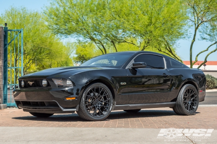 2012 Ford Mustang with 20" TSW Sebring in Matte Black wheels