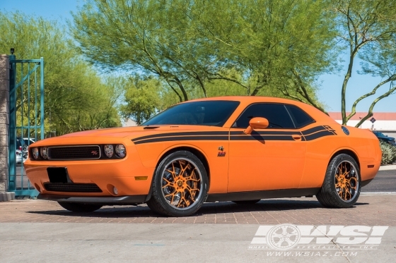 2017 Dodge Challenger with 20" Savini Forged SV72-XLT in Custom wheels