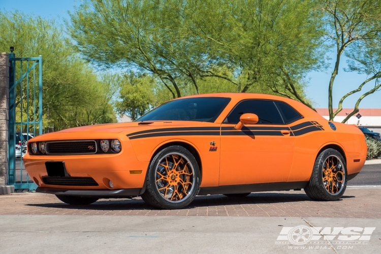 2017 Dodge Challenger with 20" Savini Forged SV72-XLT in Custom wheels