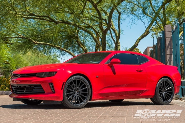 2017 Chevrolet Camaro with 20" Gianelle Verdi in Gloss Black wheels