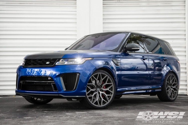 2018 Land Rover Range Rover with 24" Vossen HF-2 in Tinted Matte Gunmetal wheels