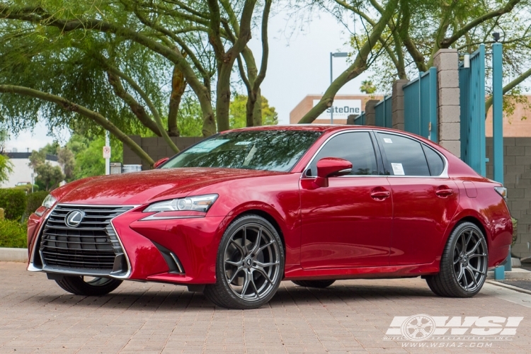 2018 Lexus GS with 20" Vorsteiner V-FF 103 in Graphite (Carbon Graphite) wheels