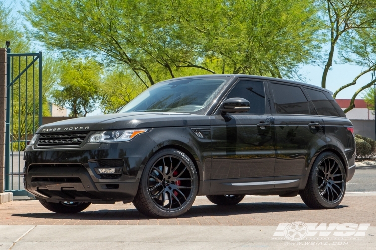 2014 Land Rover Range Rover Sport with 22" Giovanna Kilis in Gloss Black wheels