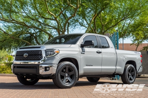 2018 Toyota Tundra with 20" Black Rhino Everest in Matte Black wheels