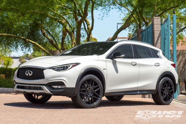 2018 Infiniti QX30 with 20" Giovanna Bogota in Gloss Black wheels