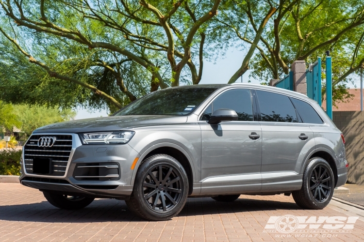 2017 Audi Q7 with 19" TSW Brooklands in Matte Black wheels