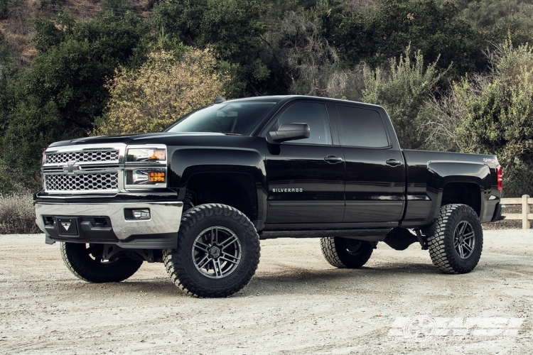 2017 Chevrolet Silverado 1500 with 17" VenomRex VR-602 in Graphite (Tungsten Graphite) wheels