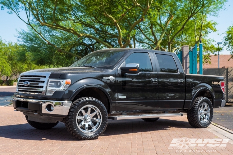 2010 Ford F-150 with 20" Hostile Off Road H109 Alpha in Chrome (Armor Plate) wheels