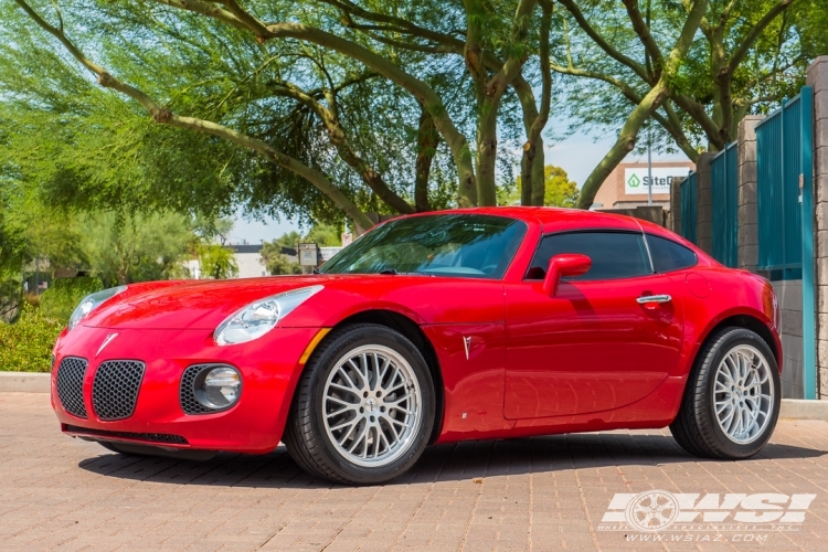 2009 Pontiac Solstice with 18" TSW Snetterton in Hyper Silver (Mirror Cut Lip) wheels