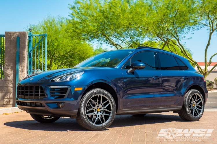 2018 Porsche Macan with 20" Giovanna Bogota in Gloss Black wheels