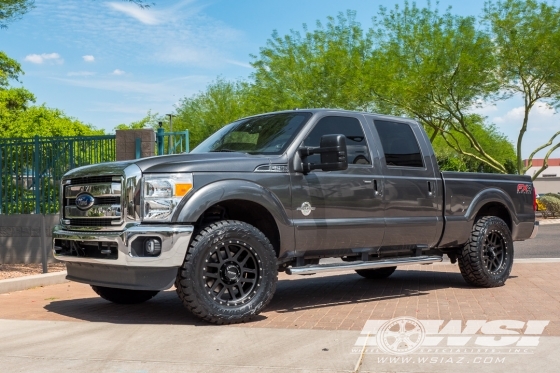 2015 Ford F-250 with 20" Method Race Wheels MR306 Mesh in Matte Black wheels