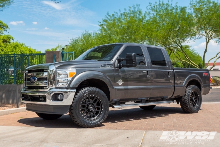 2015 Ford F-250 with 20" Method Race Wheels MR306 Mesh in Matte Black wheels