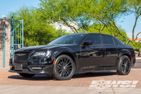 2017 Chrysler 300C with 20" Lexani Pegasus in Gloss Black (CNC Accents) wheels