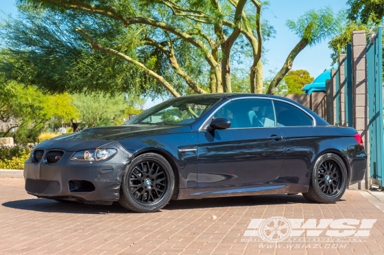 2008 BMW M3 with 18" TSW Tremblant in Matte Black wheels