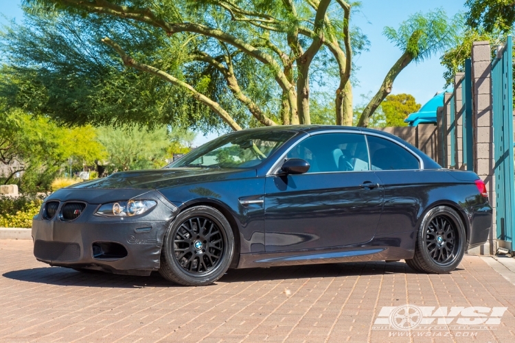 2008 BMW M3 with 18" TSW Tremblant in Matte Black wheels