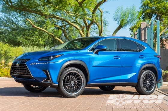 2019 Lexus NX with 20" Giovanna Spira FF in Gloss Black (Directional - Flow-Formed) wheels