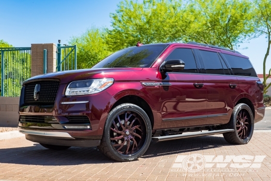 2018 Lincoln Navigator with 24" Lexani Forged LF-745 Calypso in Custom wheels