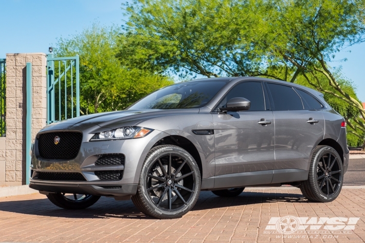 2018 Jaguar F-Pace with 22" Koko Kuture Le Mans in Gloss Black wheels