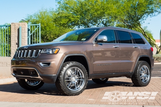 2018 Jeep Grand Cherokee with 20" Black Rhino Katavi in Chrome wheels