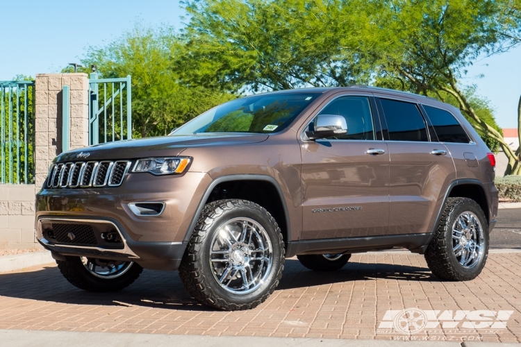 2018 Jeep Grand Cherokee with 20" Black Rhino Katavi in Chrome wheels