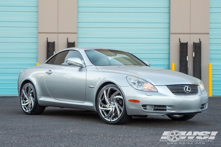 2009 Lexus SC with 20" Lexani Twister in Chrome wheels