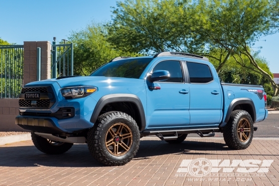 2018 Toyota Tacoma with 17" VenomRex VR-602 in Bronze (Highland Bronze) wheels