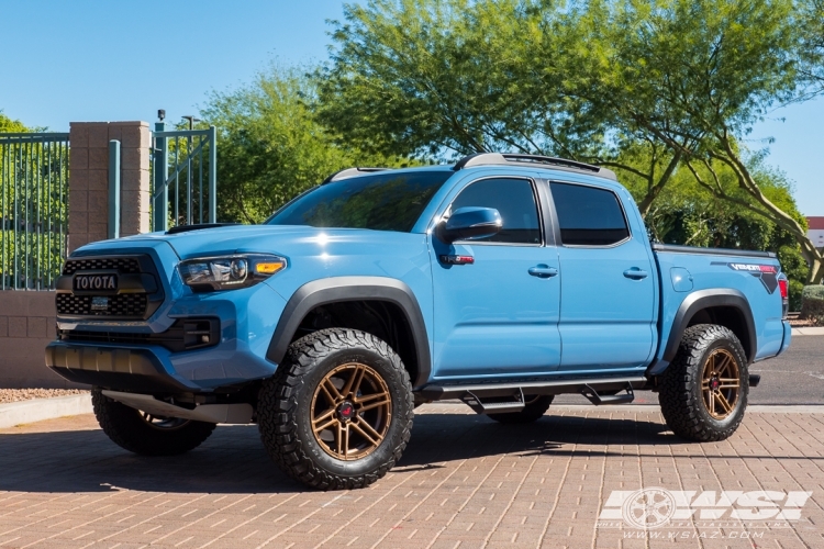 2018 Toyota Tacoma with 17" VenomRex VR-602 in Bronze (Highland Bronze) wheels