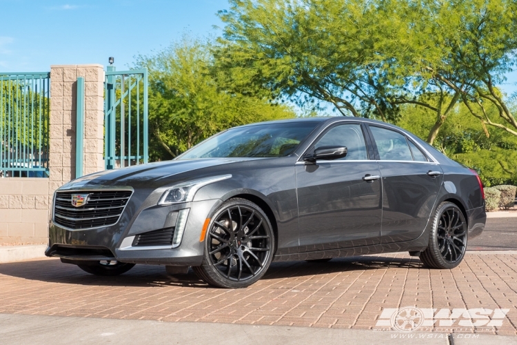 2016 Cadillac CTS with 20" Giovanna Kilis in Gloss Black wheels