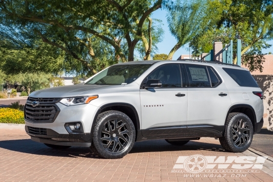 2019 Chevrolet Traverse with 20" Lexani Ghost in Gloss Black (CNC Accents) wheels