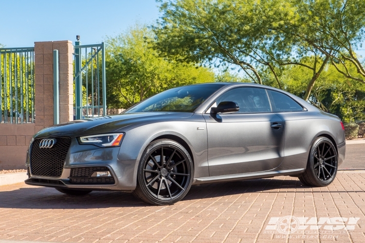 2016 Audi S5 with 20" Variant Argon in Gloss Black wheels