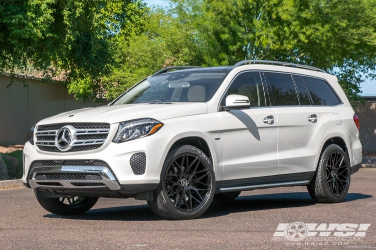 2019 Mercedes-Benz GLS/GL-Class with 22" Koko Kuture Funen in Gloss Black wheels